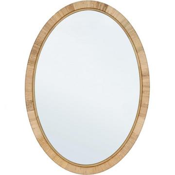 Specchio Hakima ovale naturale 50x70