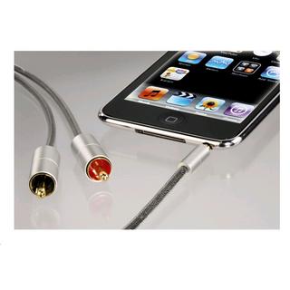 hama  HAMA Kabel AluLine 3,5mm-2xRCA 1m 