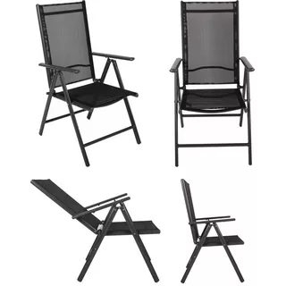VCM Set de meubles de jardin en alu verre Ensemble de jardin Ensemble de salle à manger Table Chaises x8  