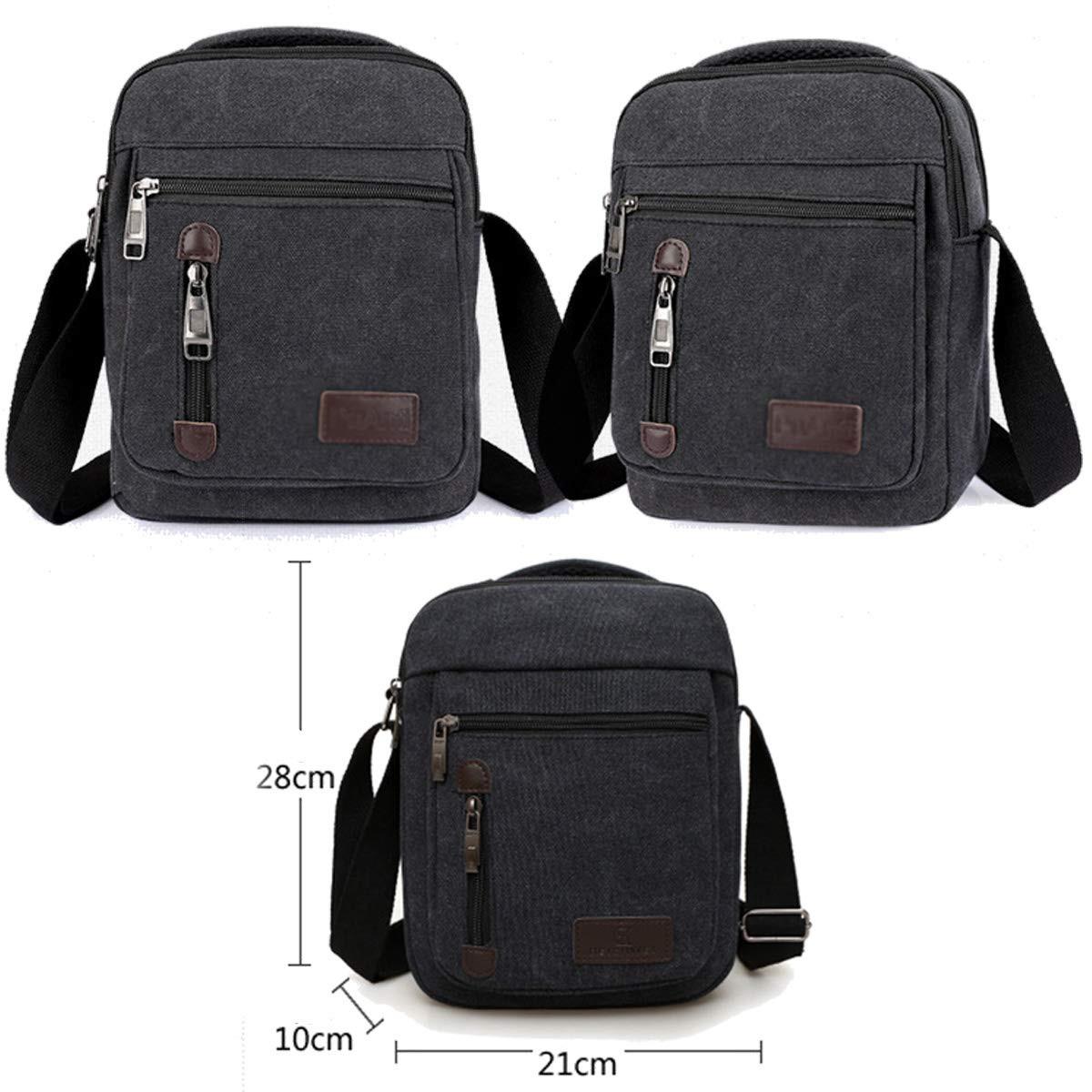 Only-bags.store Kleine Canvas Vintage Umhängetasche  