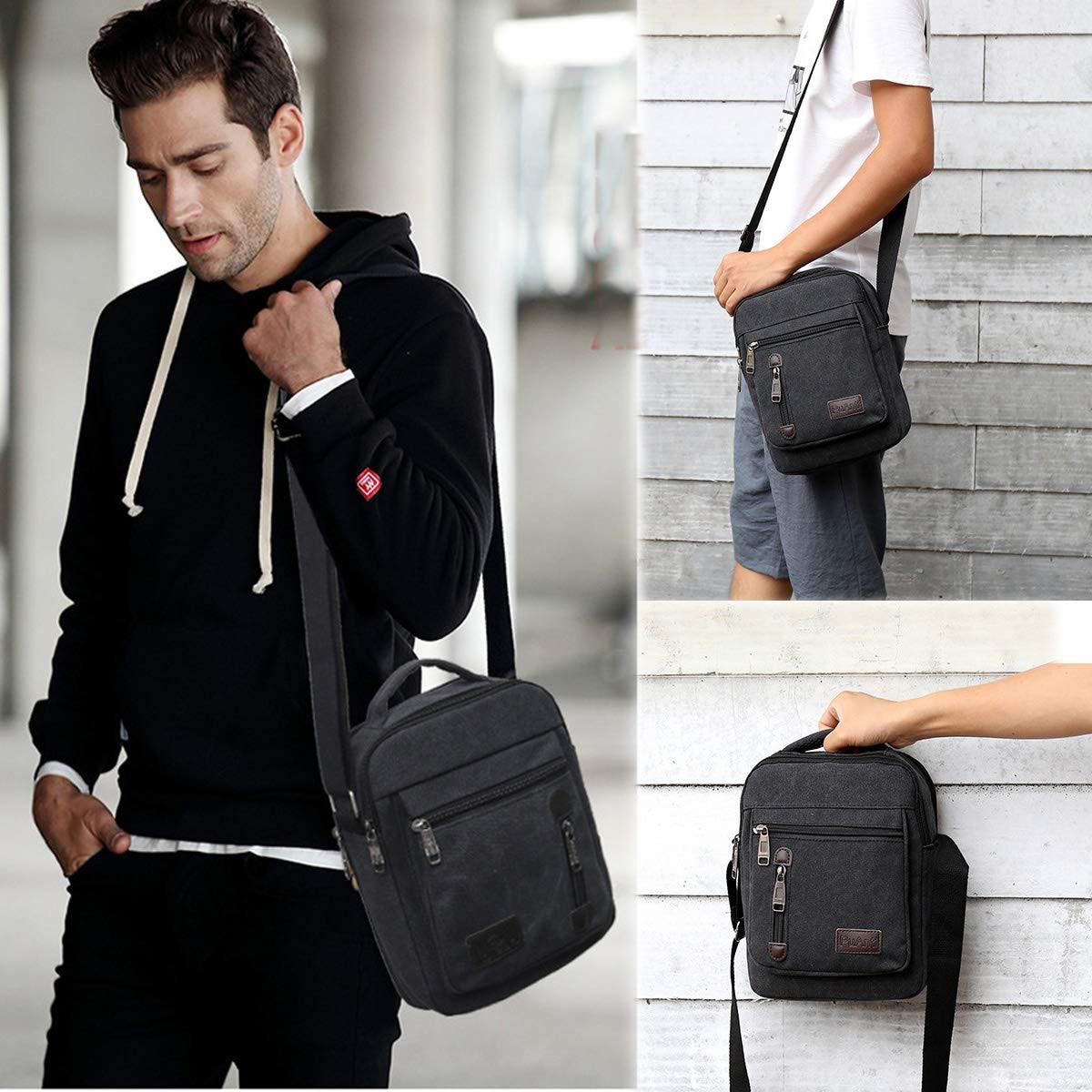 Only-bags.store Kleine Canvas Vintage Umhängetasche  