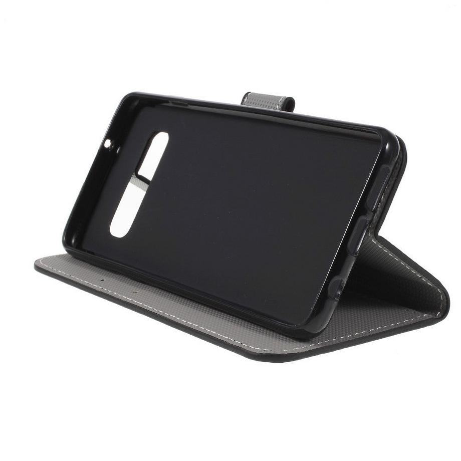 Cover-Discount  custodie Galaxy S10 - Custodia in pelle con bandiera degli Stati Uniti d'America 