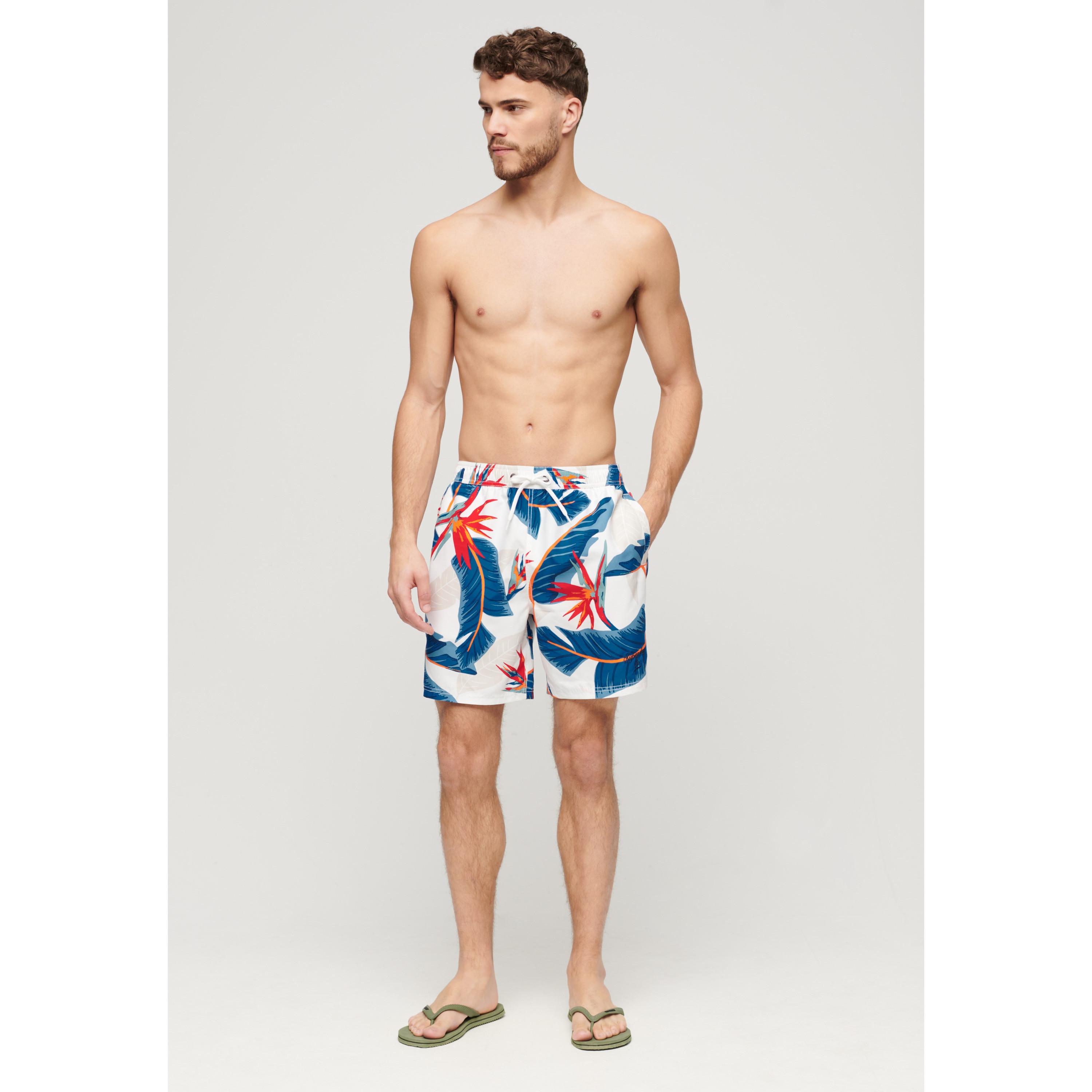 Superdry  badehose mit hawaii-print 