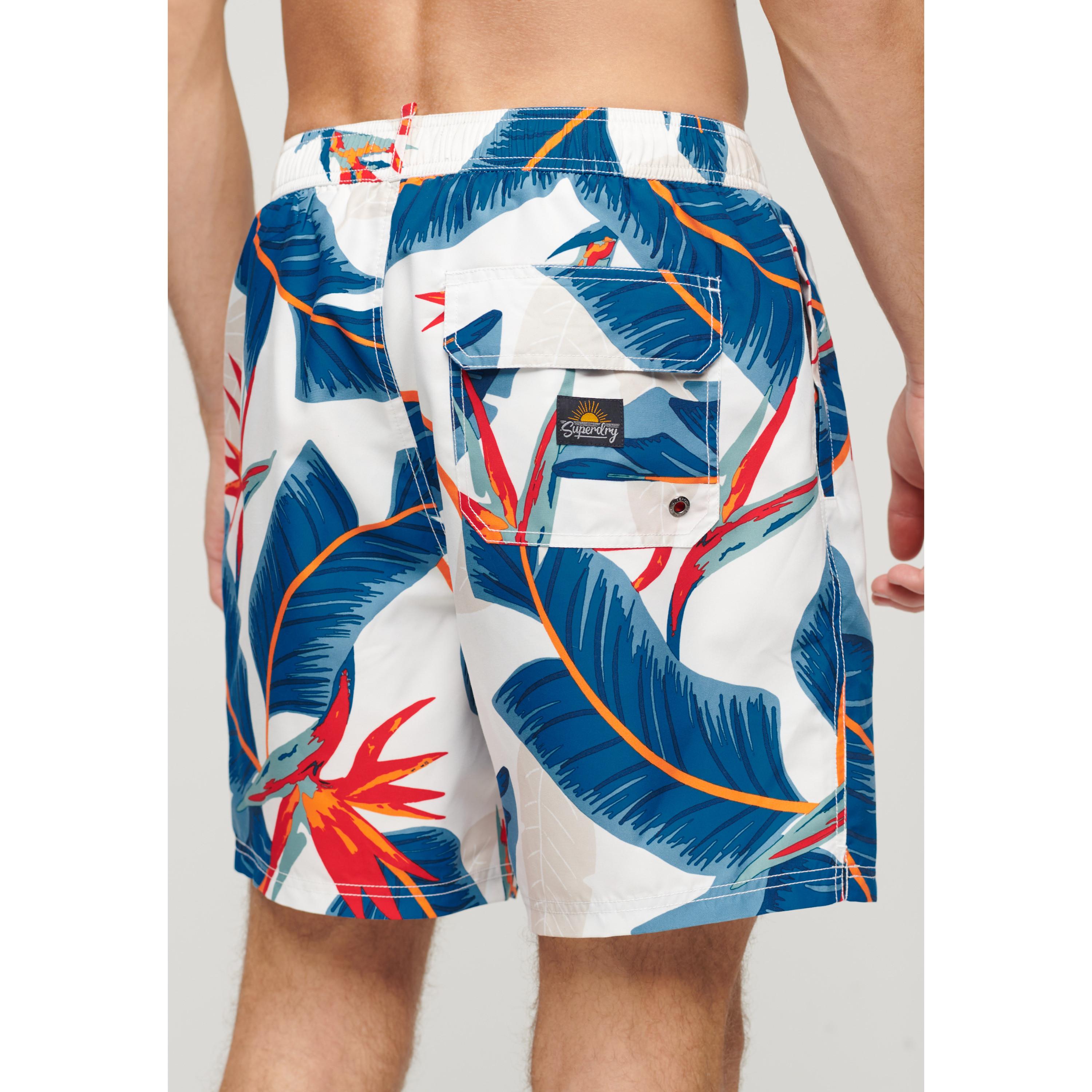 Superdry  badehose mit hawaii-print 