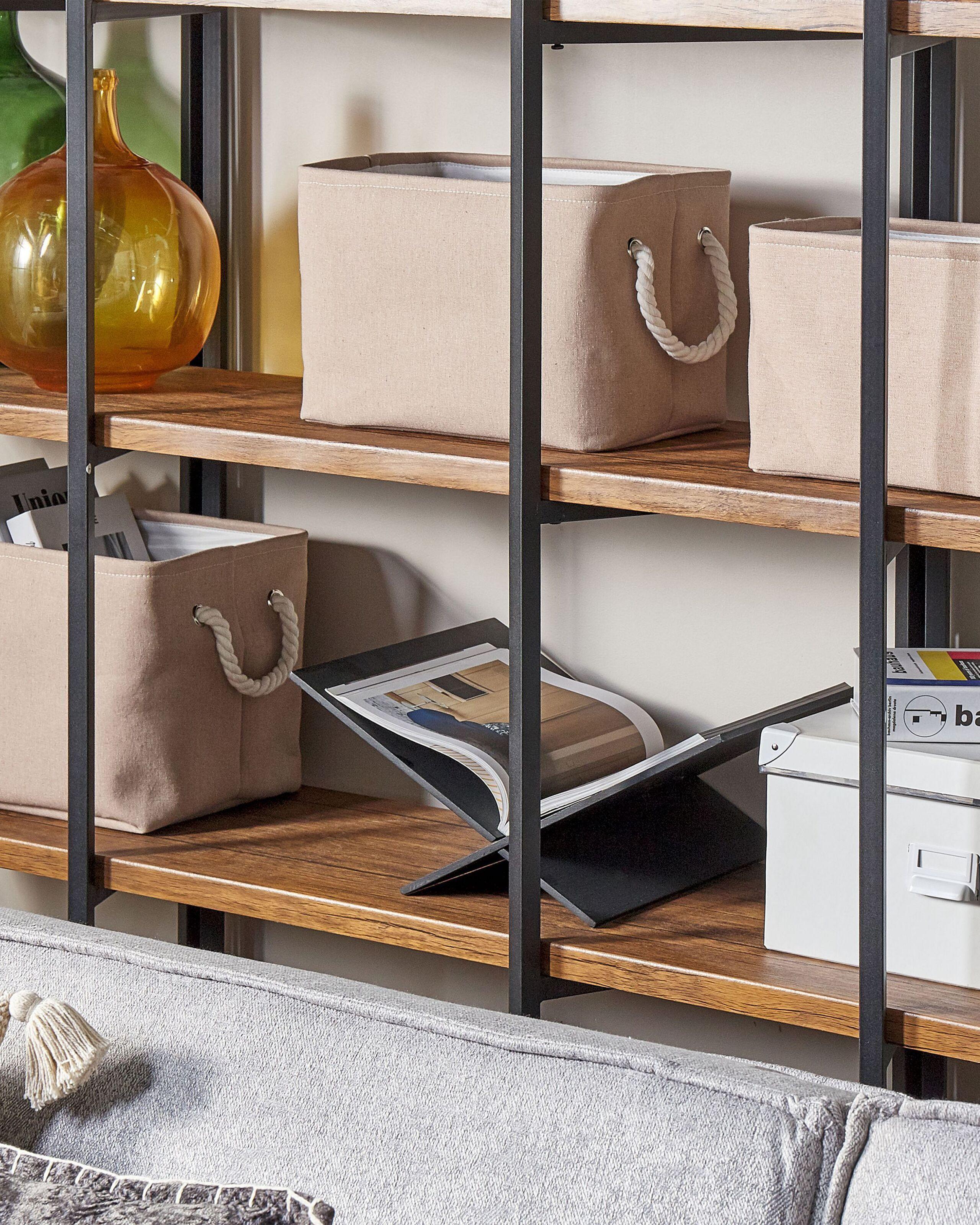 Beliani Lot de 3 paniers en Tissu Traditionnel DARQAB  