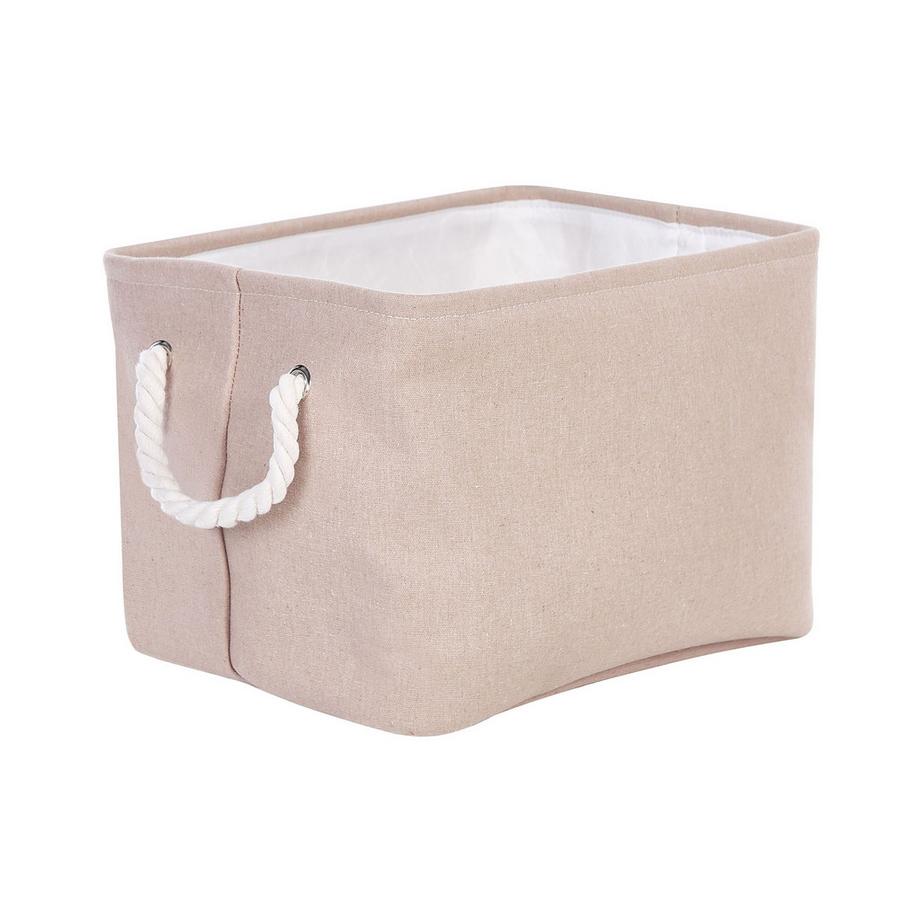 Beliani Aufbewahrungskorb 3er Set aus Stoff Klassisch DARQAB  