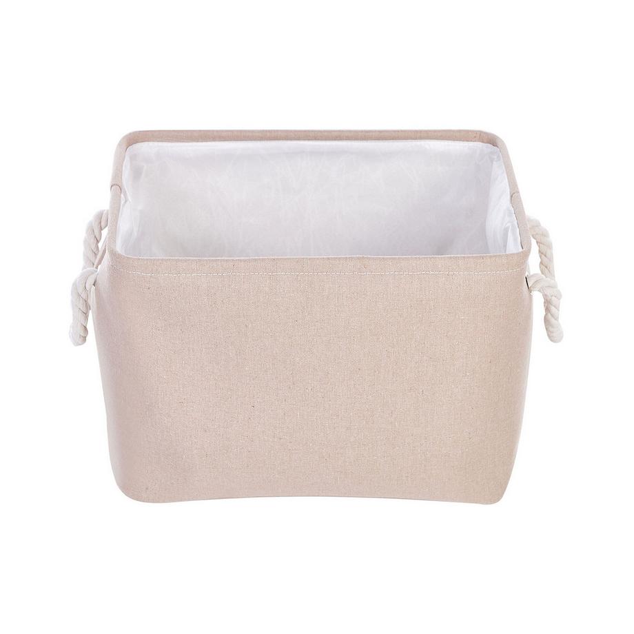 Beliani Aufbewahrungskorb 3er Set aus Stoff Klassisch DARQAB  