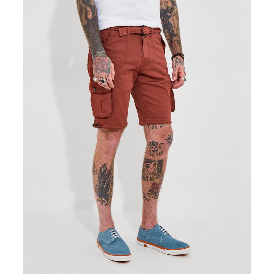 Cargo-Shorts mit Gürtel
