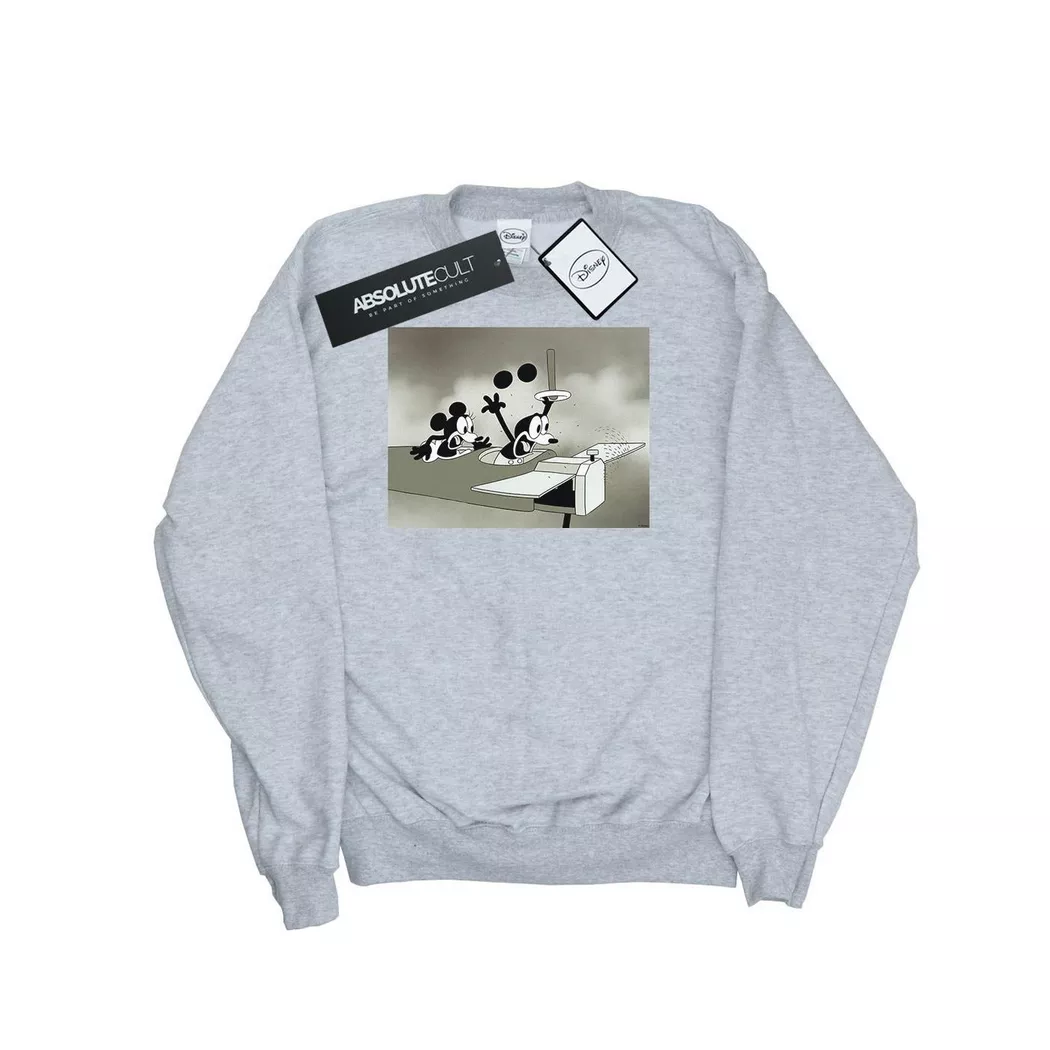Disney - Crazy Pilot Sweatshirt, für Herren, Grau, Größe XXL