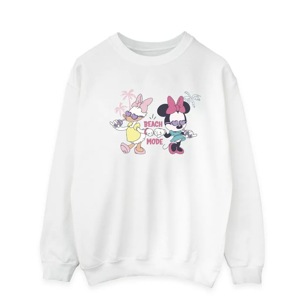 Disney - Beach Mode Sweatshirt, für Herren, Weiss, Größe L