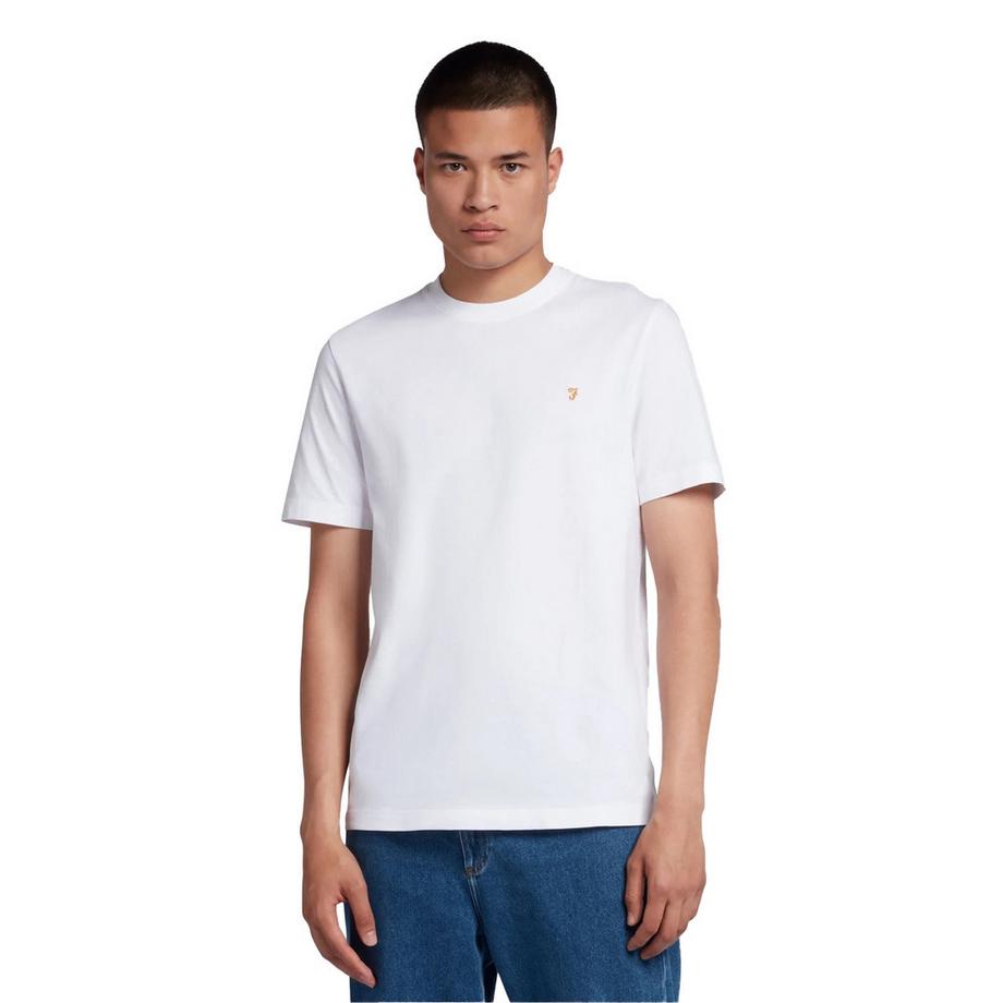 FARAH T-Shirt Taglio Regolare con Logo Ricamato  