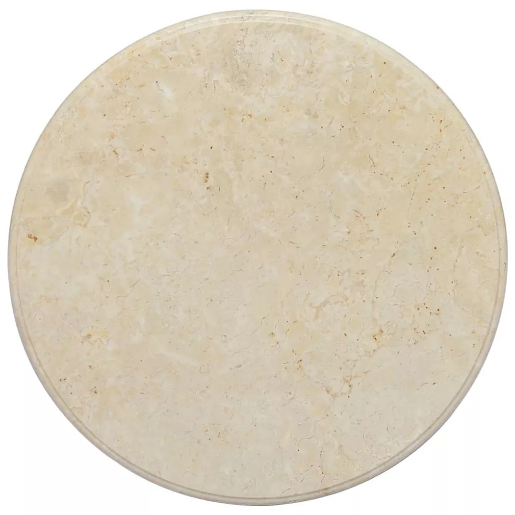 VidaXL - Tischplatte marmor, One Size, Light Beige