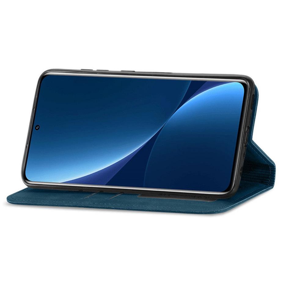 Cover-Discount  Xiaomi 12 Pro - Stand Flip Case Cover grigio 