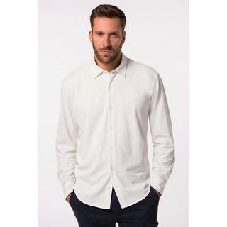 JP1880  Camicia di jersey da ufficio con FLEXNAMIC®, maniche lunghe, colletto ad apertura inglese e vestibilità moderna 