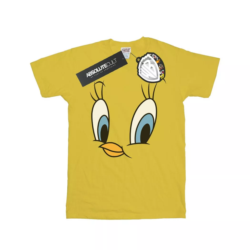 LOONEY TUNES - Tweety Pie Face TShirt, für Herren, Gelb Bunt, Größe XL