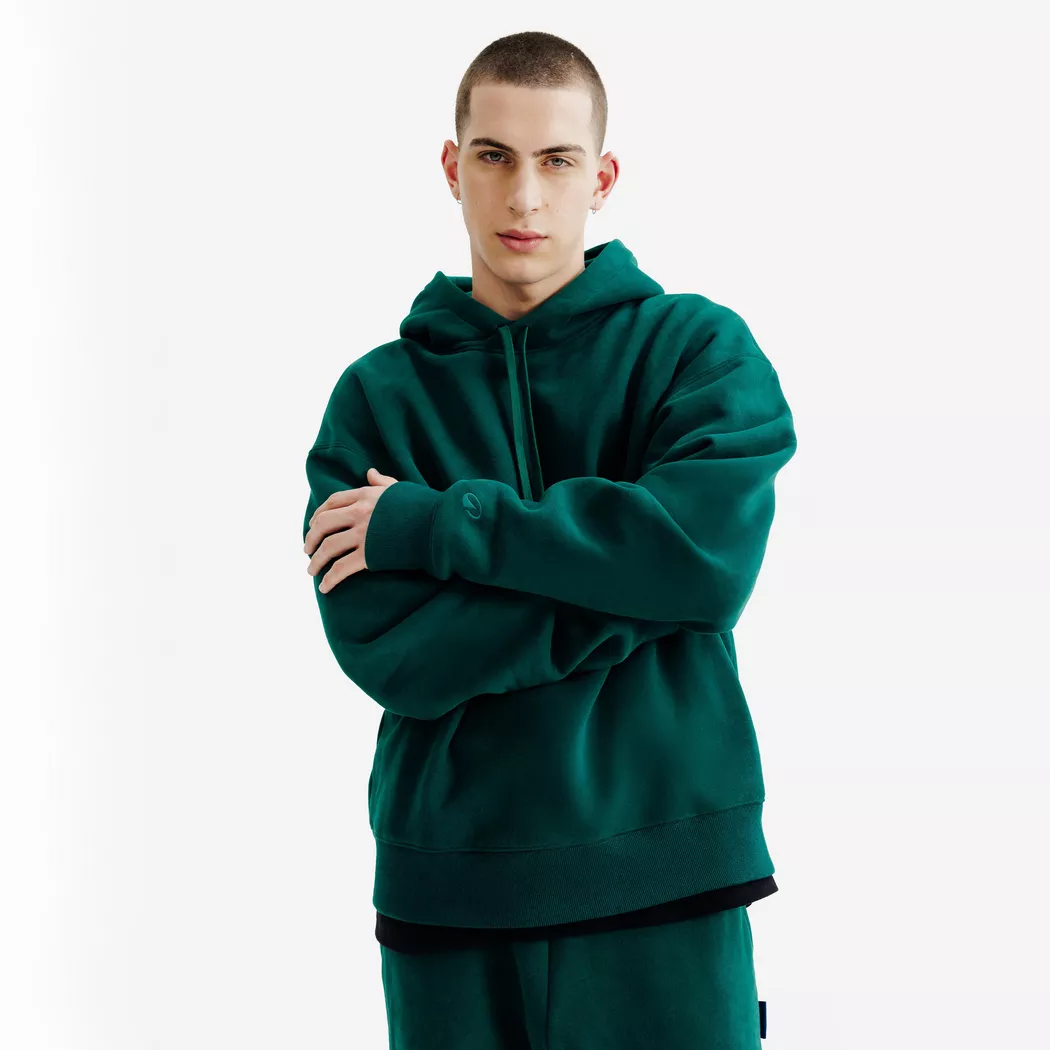 DECATHLON - Sweatshirt  Oversize Baumwolle, XS, Grün