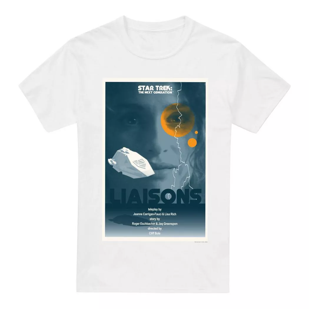 Star Trek - The Next Generation Season 7 Episode 2 TShirt, für Herren, Weiss, Größe XXL