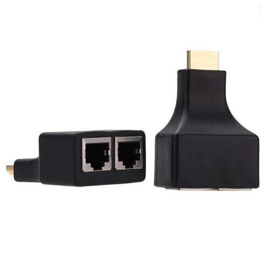 eStore  2x Extendeur double port HDMI vers RJ45 jusqu'à 30m 