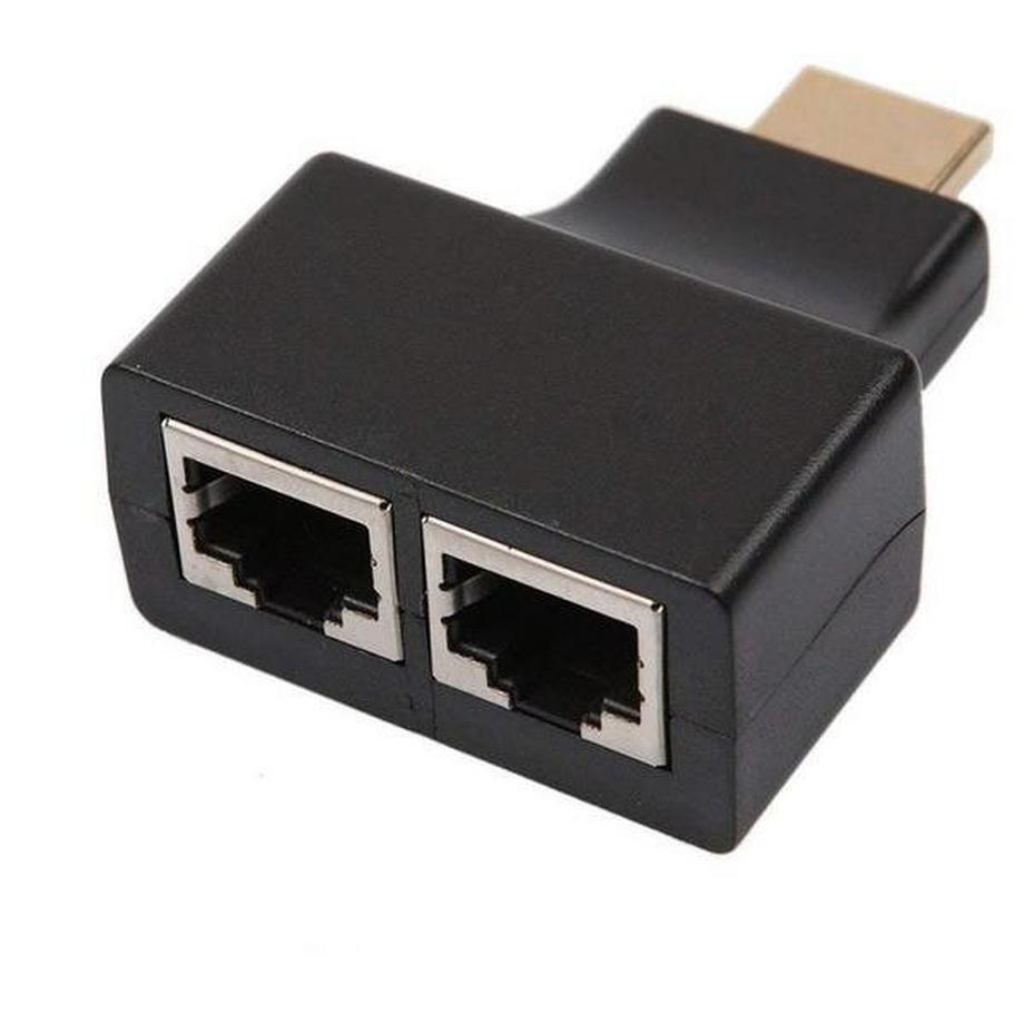 eStore  2x Extendeur double port HDMI vers RJ45 jusqu'à 30m 