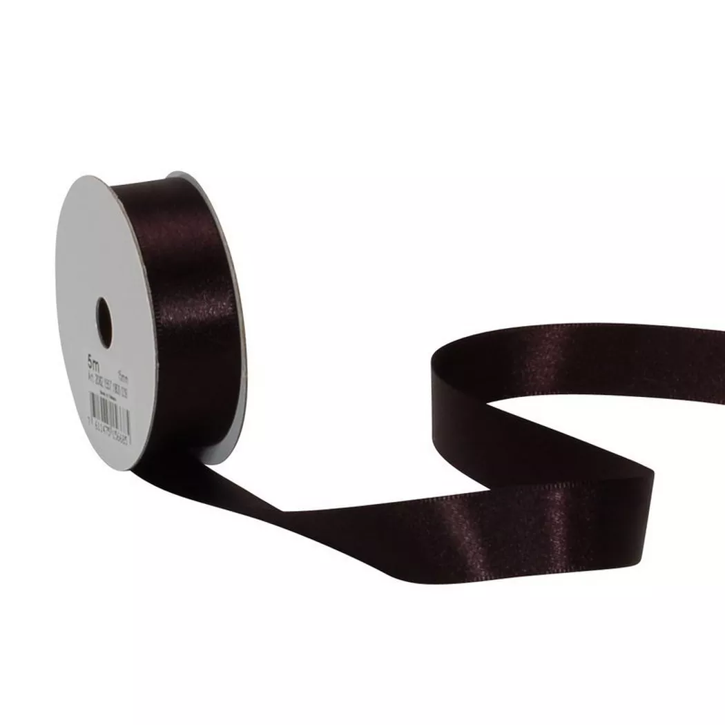 SPYK -  Satinband Cubino  16mmx5m, 5m, Schwarz