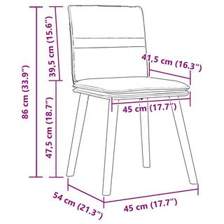 VidaXL Esszimmerstuhl gewebe  