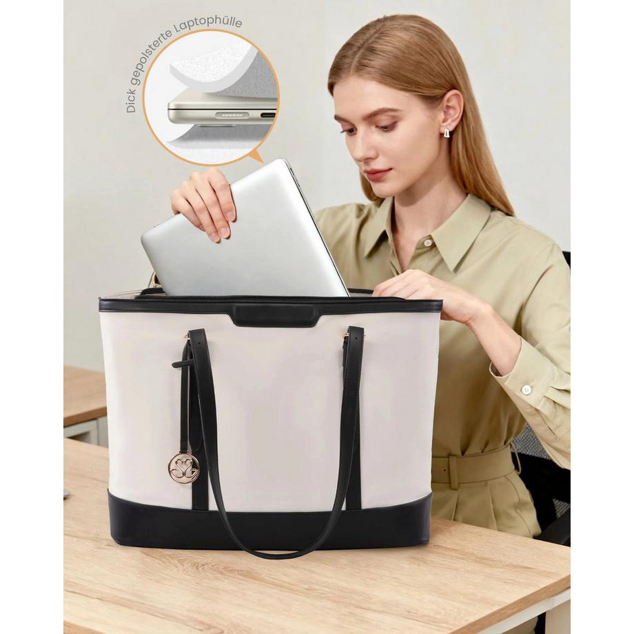 Only-bags.store Borsa Tote Grande per Laptop 15,6 Pollici  