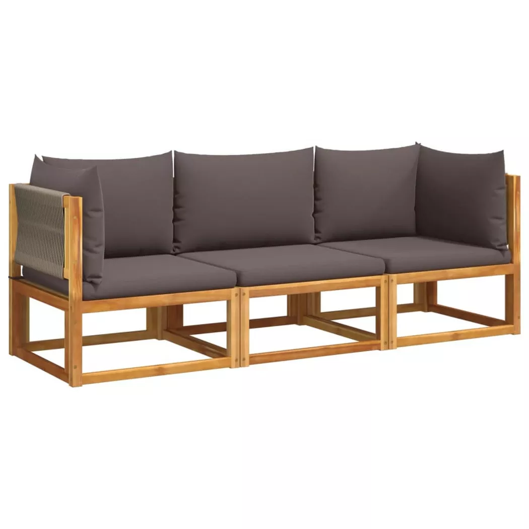 VidaXL - Garten sofagarnitur akazienholz, One Size, Braun