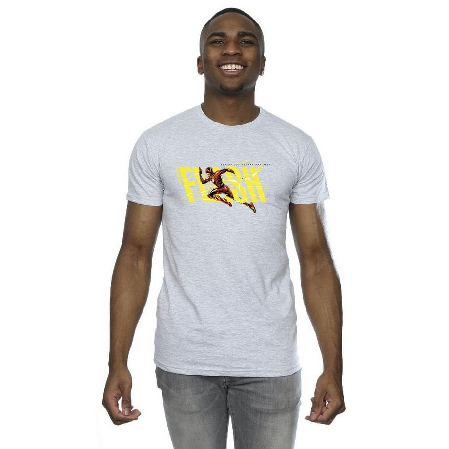 DC COMICS The Flash Running T-Shirt Imprimé Graphique  