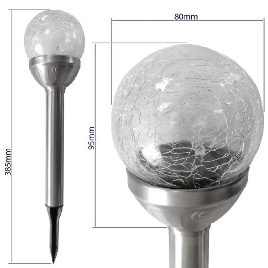 KynastGarden Lampada solare a sfera in vetro Kynast LED Ø 8 cm  