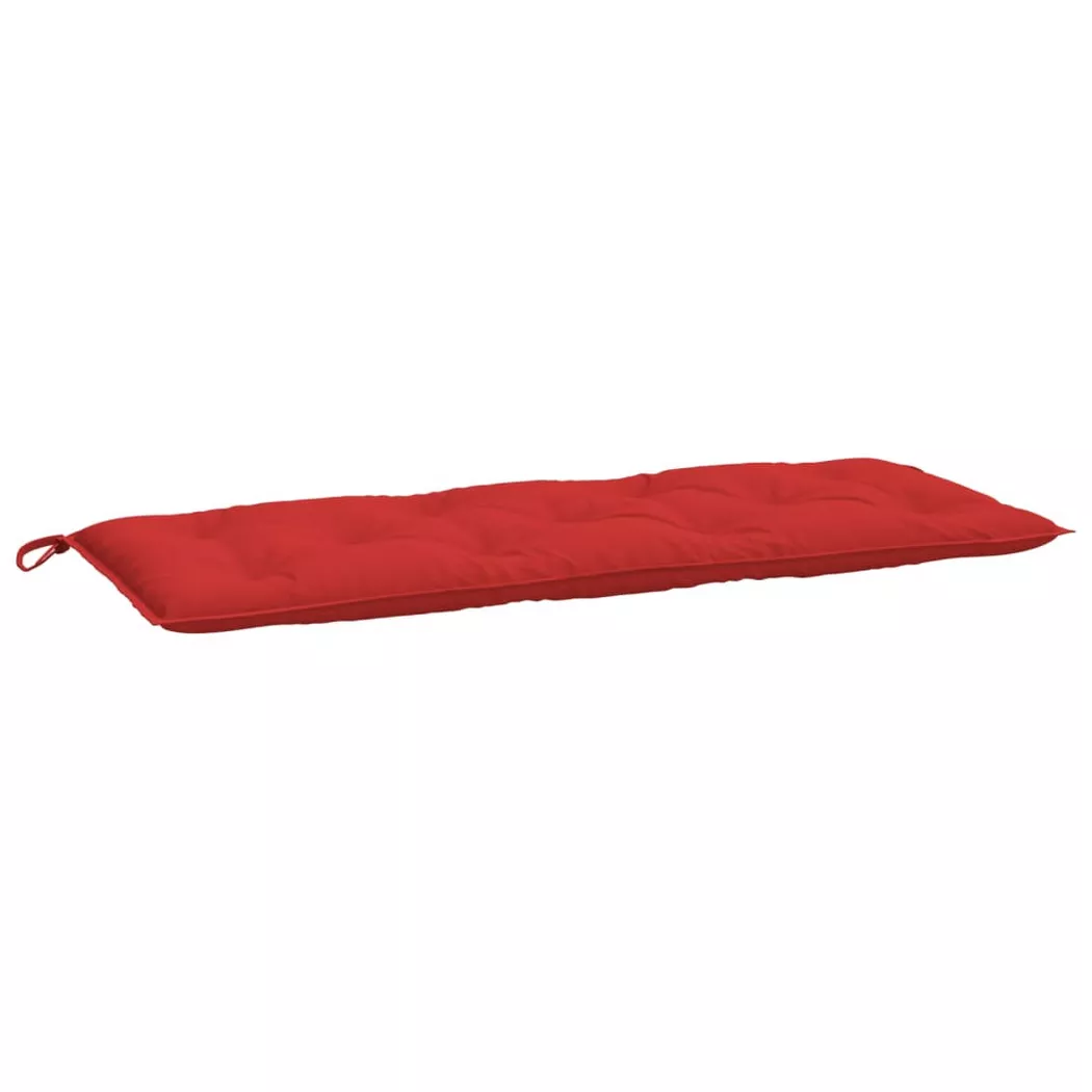 VidaXL - Coussin de banc de jardin tissu, One Size, Rouge Bariolé