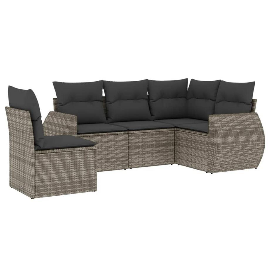 set divano da giardino Polirattan