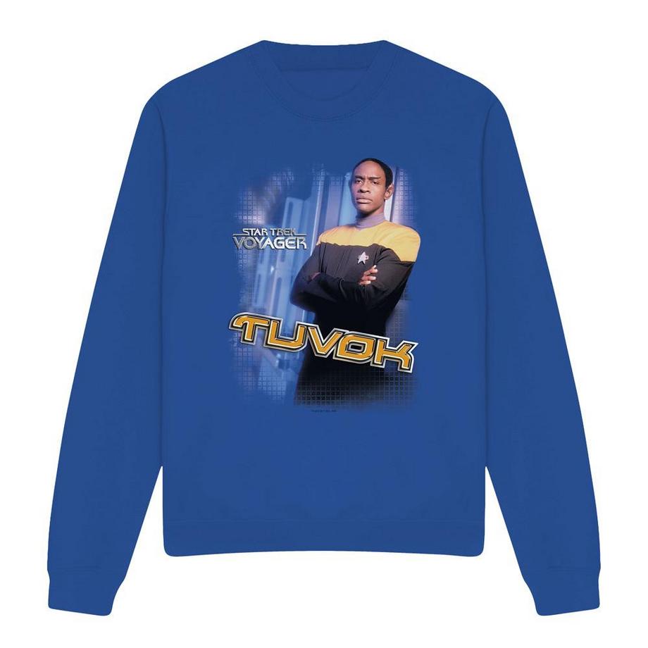 Star Trek Star Trek Voyager Tuvok Grafikdruck Sweatshirt  