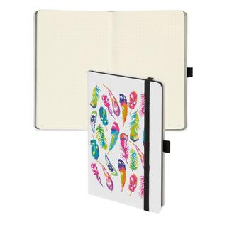 Biella Carnet de notes Kompagnon White Trend 2022, 12,5 x 19,5 cm, pointé  