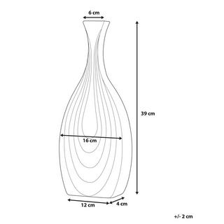 Beliani Vaso decorativo en Ceramica Moderno THAPSUS  