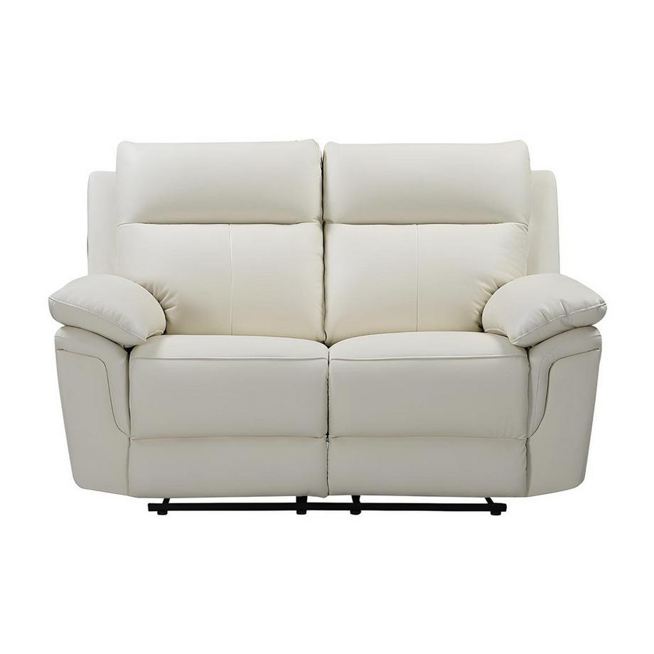 Vente-unique Relaxsofa 2Sitzer Büffelleder Elfenbein PAKITA  