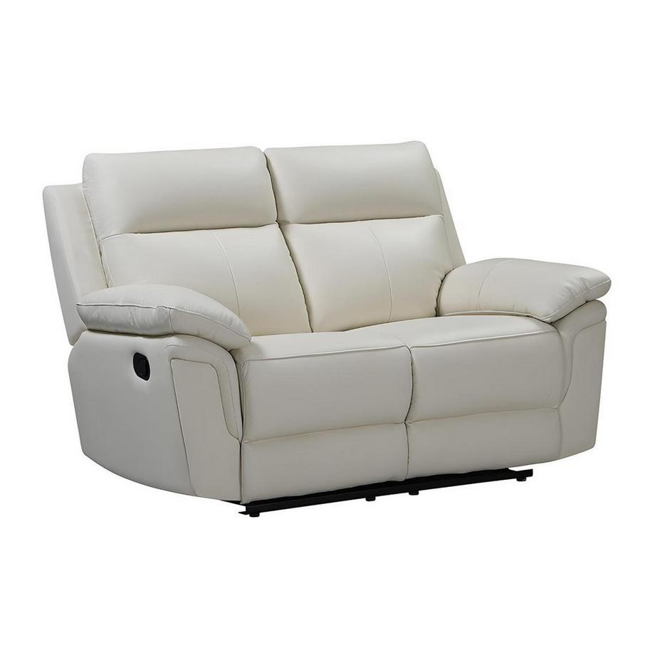 Vente-unique Relaxsofa 2Sitzer Büffelleder Elfenbein PAKITA  