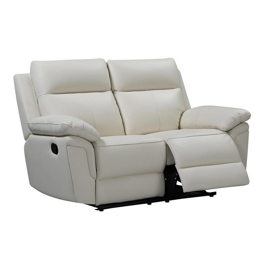 Vente-unique Relaxsofa 2Sitzer Büffelleder Elfenbein PAKITA  