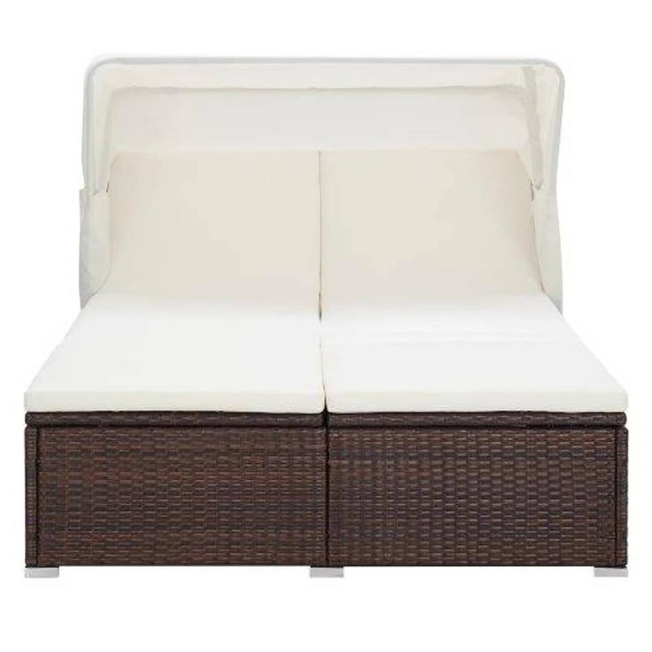 VidaXL lettino Polirattan  