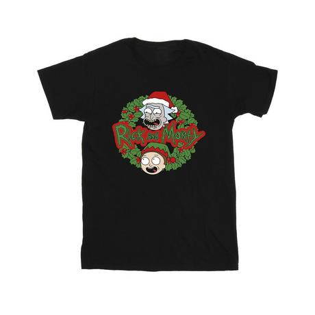 Rick And Morty Rick and Morty Weihnachtskranz T-Shirt  