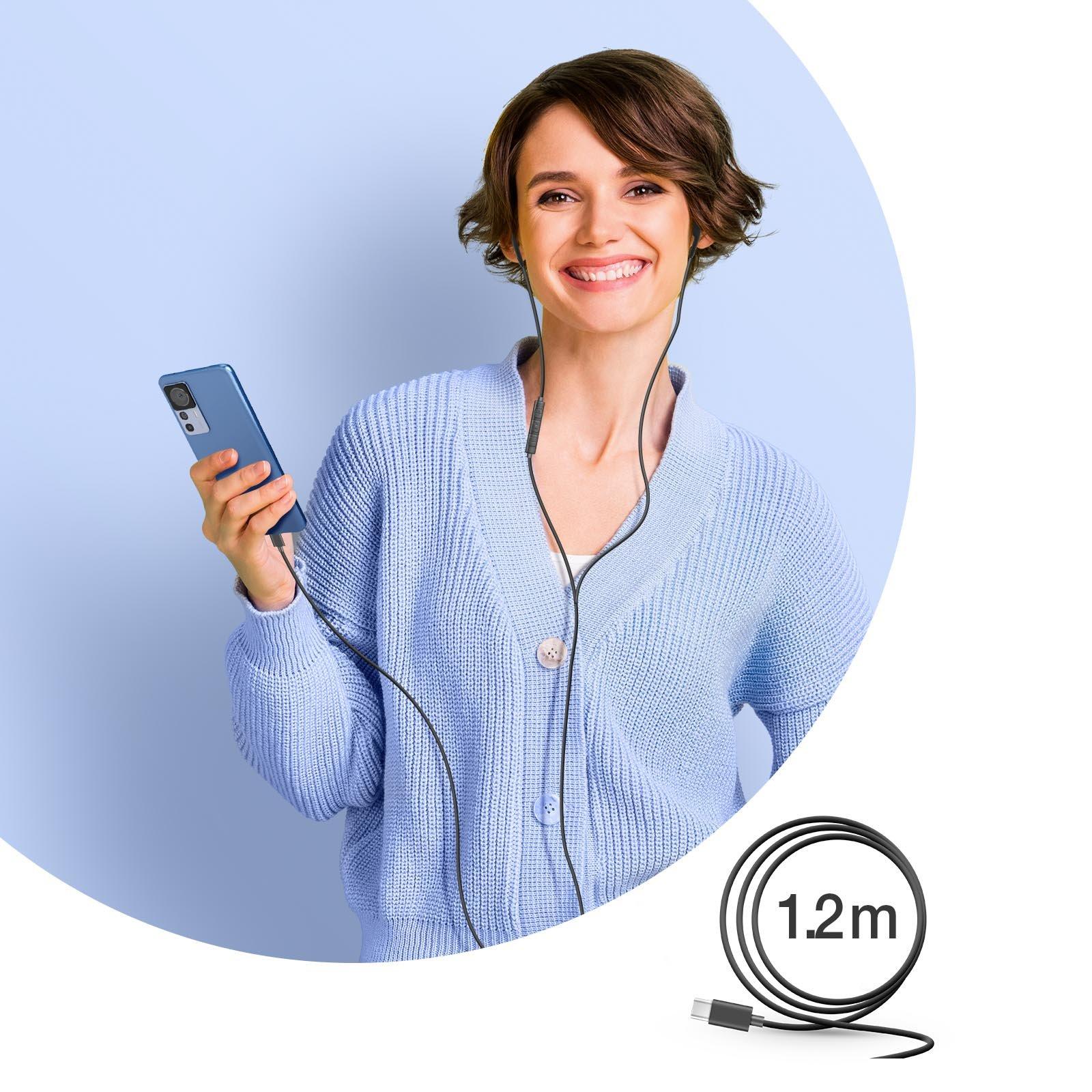 BigBen Connected  Auricolari cablati USB-C BigBen nero 