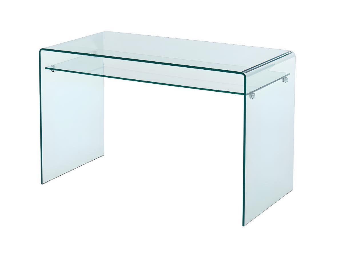 Vente-unique Bureau STILEOS 1 niche Verre trempé  