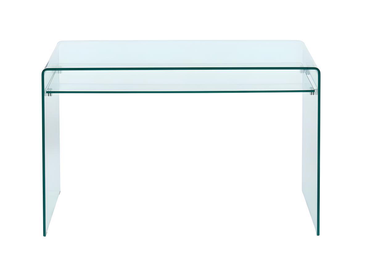 Vente-unique Bureau STILEOS 1 niche Verre trempé  