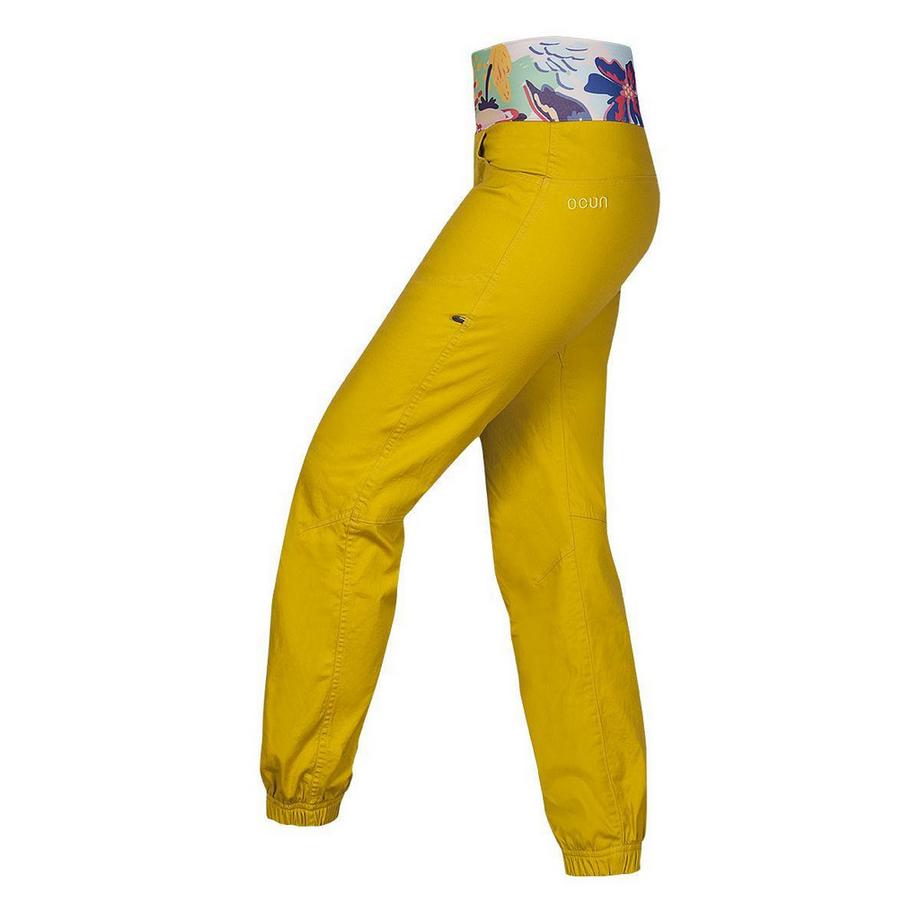 Ocun Sansa Slim Fit Pantalon Jaune  