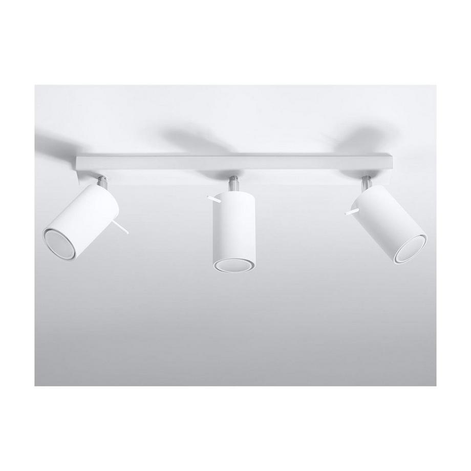 OZAIA  Deckenleuchte Design 3 Strahler RANDY Stahl 