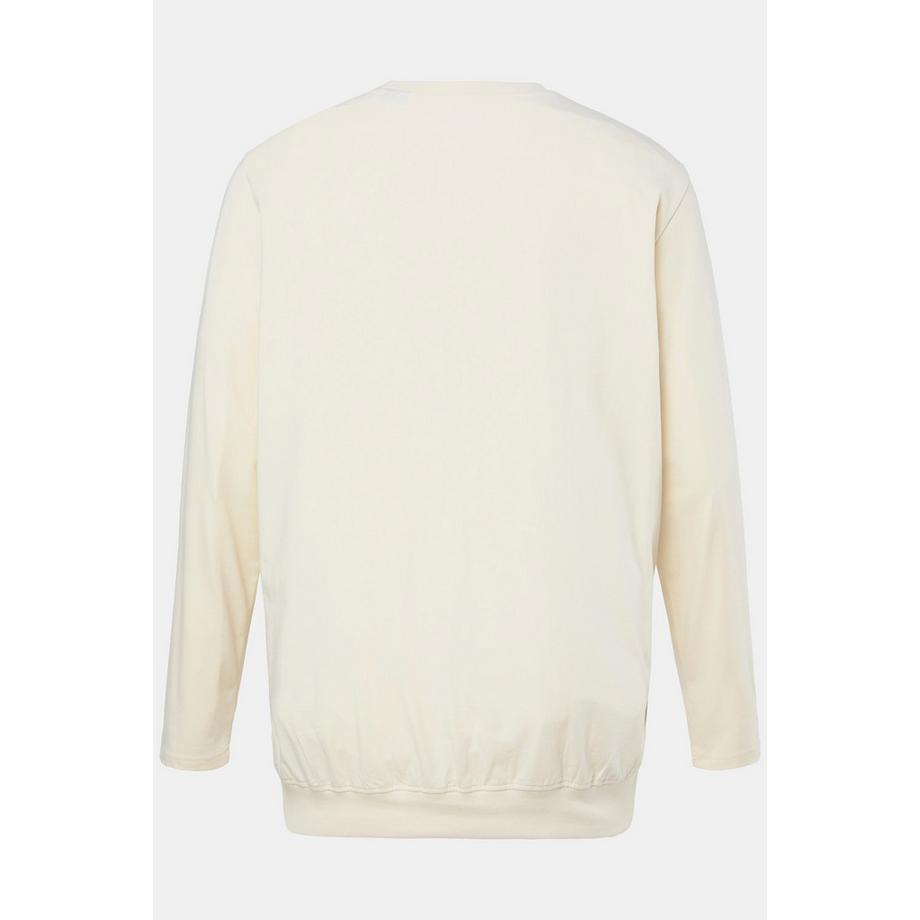 JP1880 T-shirt basique manches longues col rond coupe ventre confort  