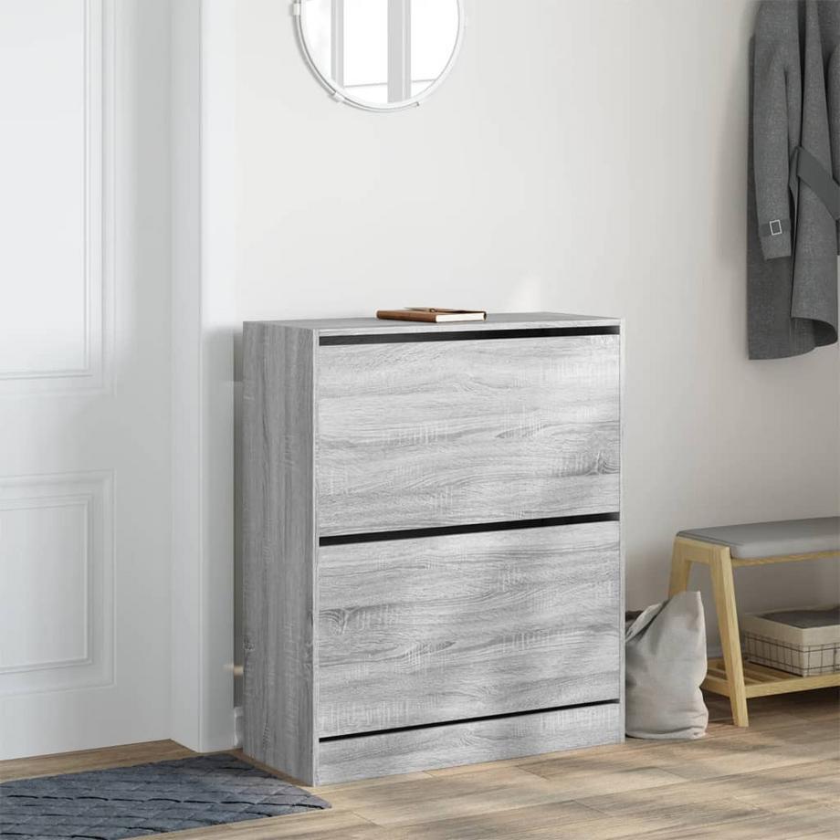VidaXL Armoire à chaussures bois d'ingénierie  