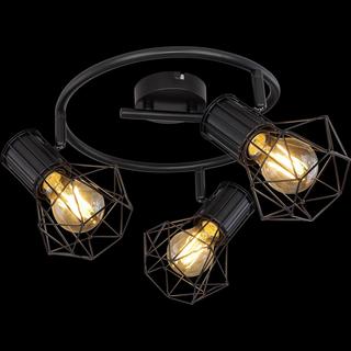 mutoni Spot Priska métal noir 3xE27  