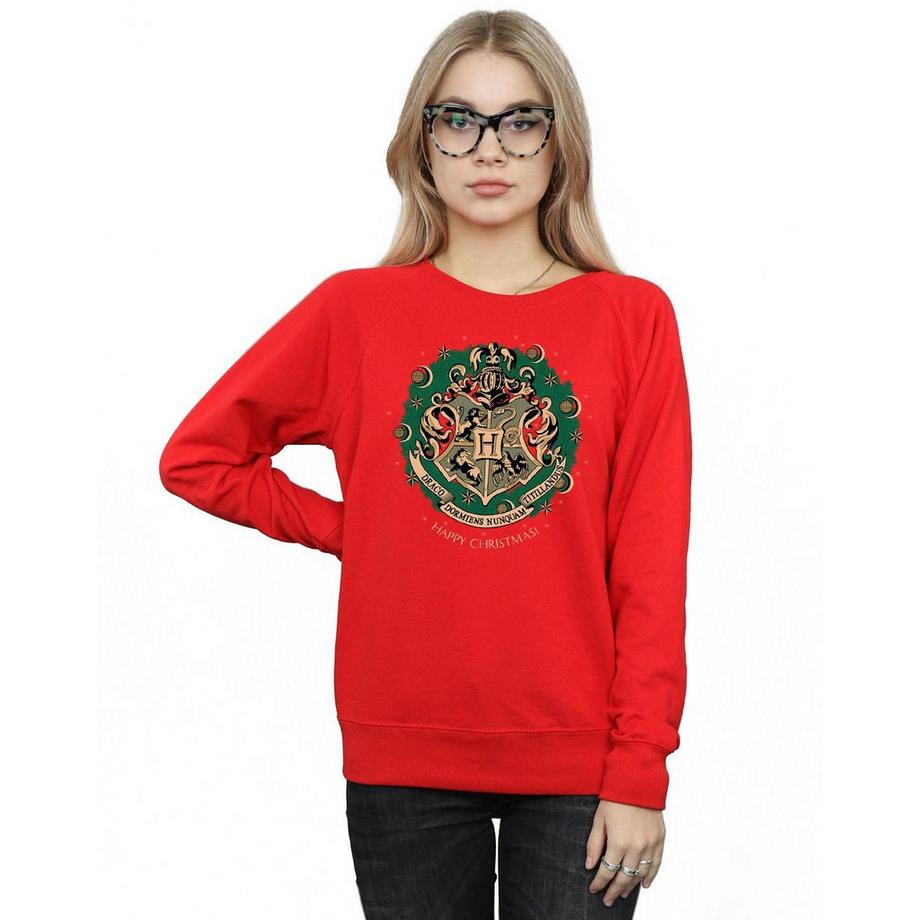 Harry Potter Hogwarts Happy Christmas Felpa Slim Fit  