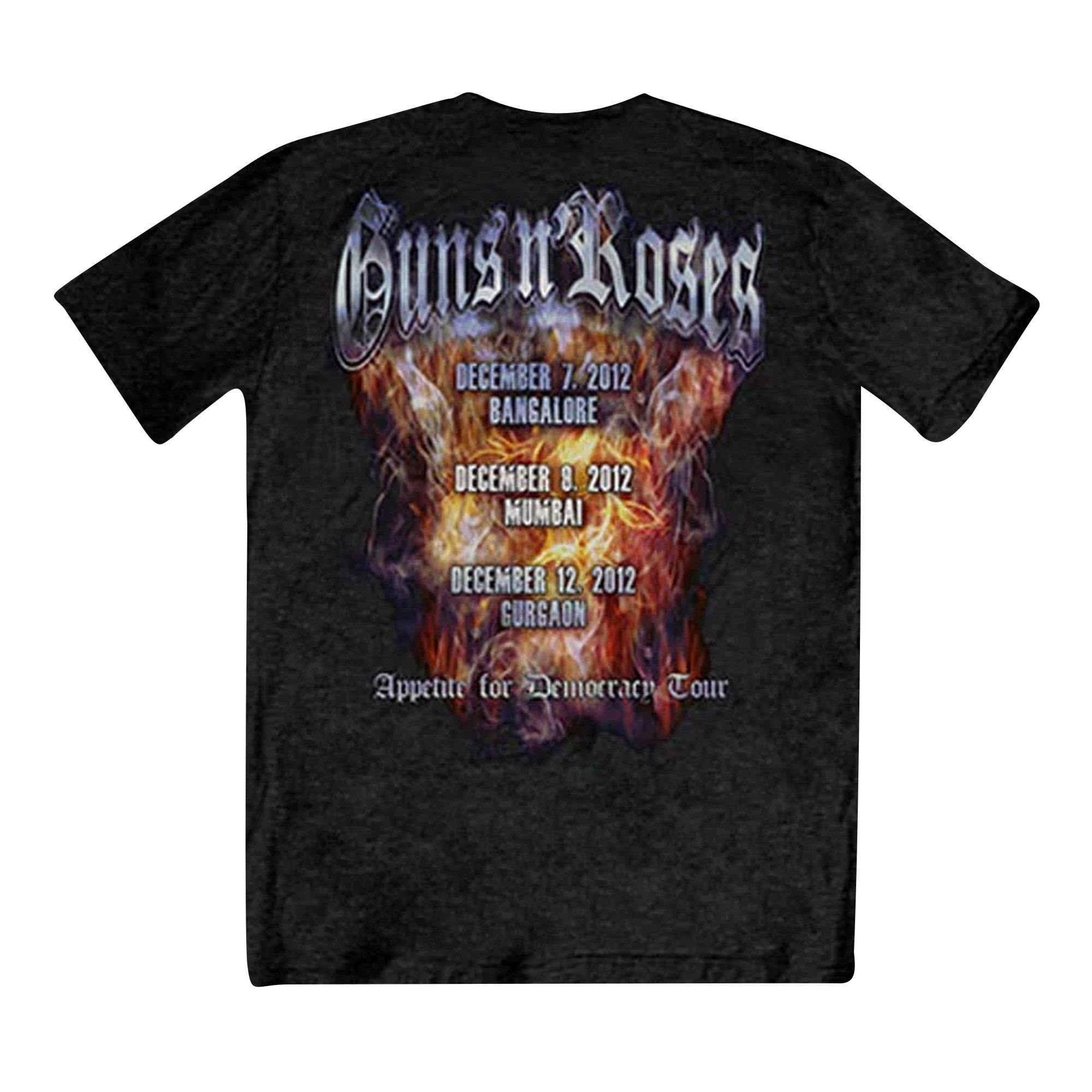 Guns N Roses Torso Grafikdruck T-Shirt  