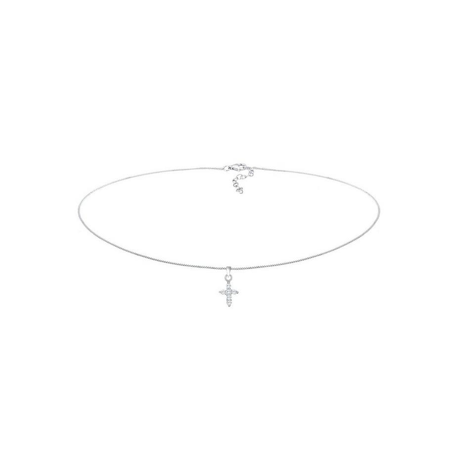 Halskette Choker Kreuz Anhänger
